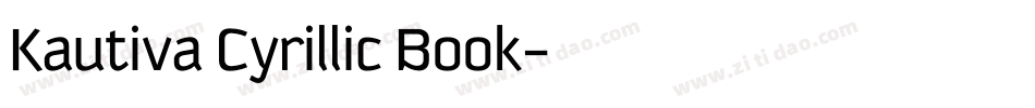 Kautiva Cyrillic Book字体转换